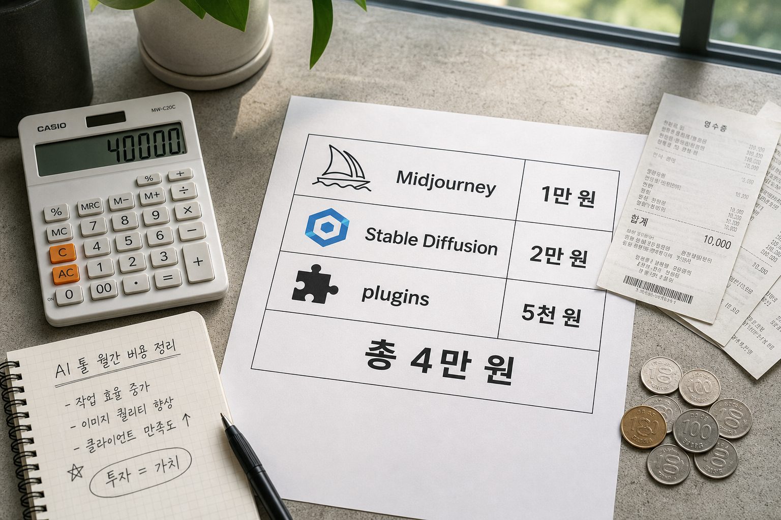 프리랜서 디자이너를 위한 AI 툴 예산 배분 기준 2025