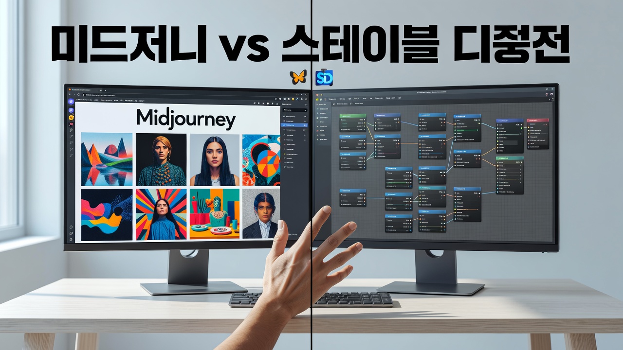 AI 디자인 툴 비교: Midjourney vs Stable Diffusion